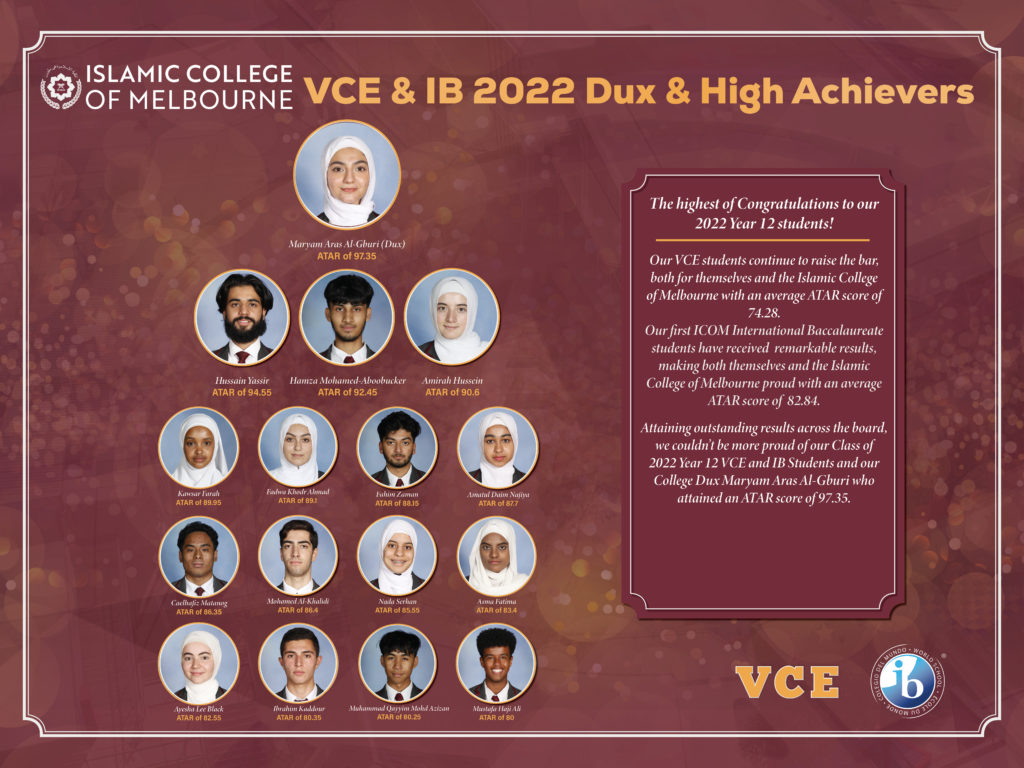 VCE DUX & High Achievers